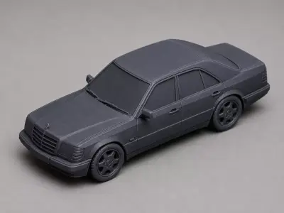 Mercedes-Benz W124 3D Printed Model  3D model