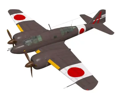 Ki46 TypeIII otsu hei Dinah 3D model