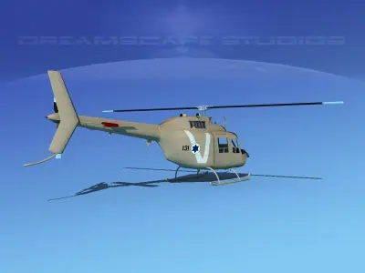 Bell OH-58B Israeli Air Force 3D model