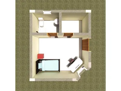 driver room in Revit Free 3D model