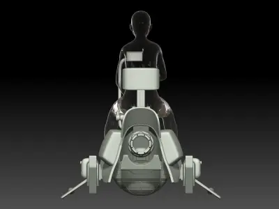 sh effect Figuarts bike Akira Toriyama 3D print model