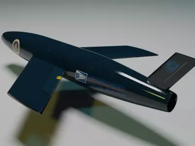 Regulus Cruise Missile Low-poly 3D model