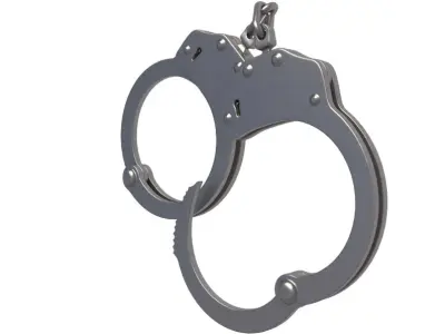 Galls Double Lock Handcuffs 3D model