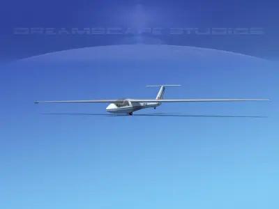 SZD-22 Mucha Glider V02 3D model