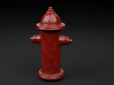 Fire Hydrant Free low-poly 3D model