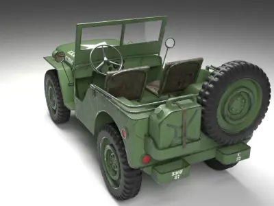 Jeep Willys Military 3D model