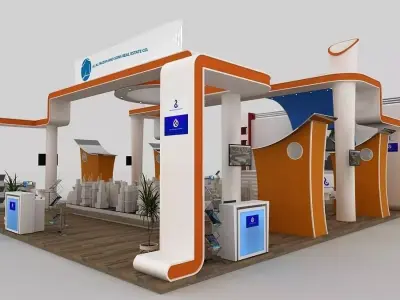 Exhibition 3D model stand design 3D model