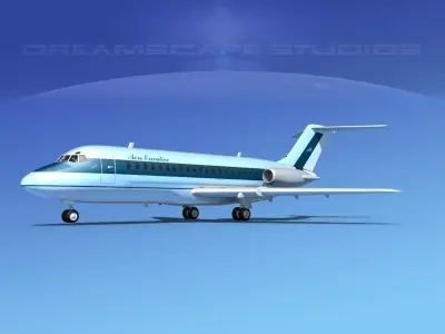 Douglas DC-9-15 Aero Executive 3D model