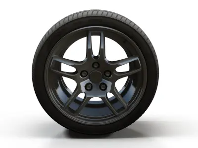 Sport car wheel 3D model