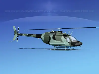 Bell OH-58B Covert 3 3D model