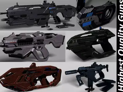 Sci Fi Guns collection 