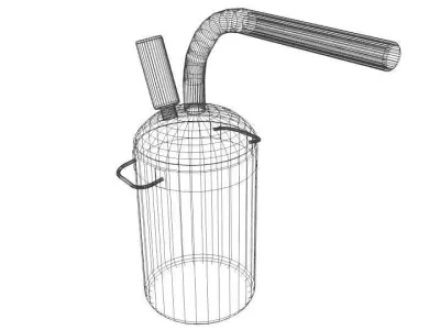 Landmine flame mine 3D model