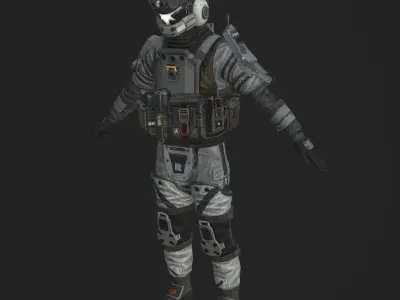 Teci Model based of some concept art Free 3D model