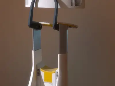 Excalibur standing computer terminal Low-poly 3D model