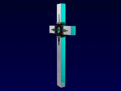 The Punisher and wolfwood gun from trigun anime 3D model