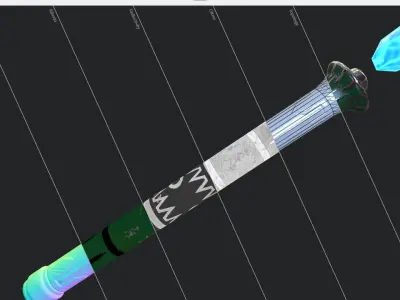 Fantasy Stylish- Wand of Ream Low-poly 3D model