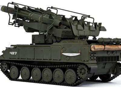 2K12 Kub or SA-6 Gainful 1967 3D model