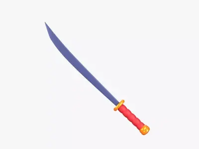 Sword 3D Illustration 3D model