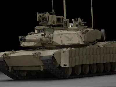 Tank M1A2 SEP 2 Abrams 3D Model 3D model