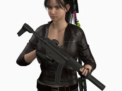 Survivor girl  3D model