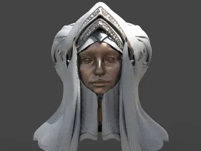 Ancient Alien Headdress 3D model