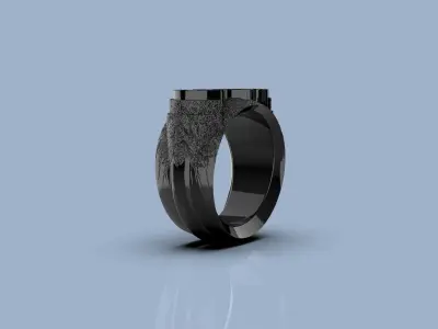 Green Lantern Batman Ring 3D print model