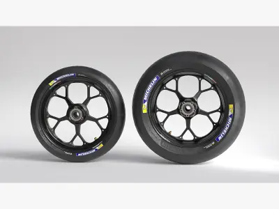 Marchesini MotoGP wheels Low-poly 3D model