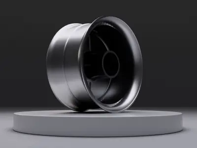 L4 wheel Low-poly 3D model