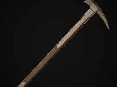 Medieval Warhammer Free low-poly 3D model