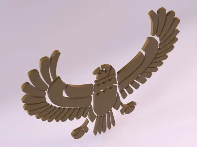 Egyptian Symbols - 042 Low-poly 3D model