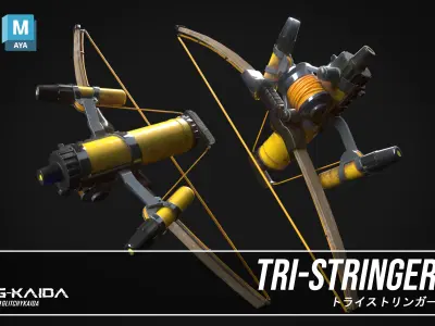 Prop - Weapon - Tri-Stringer Free 3D model