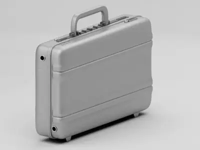 Metal Brief Case Low-poly 3D model