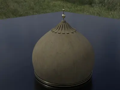 Dome minaret Low-poly 3D model