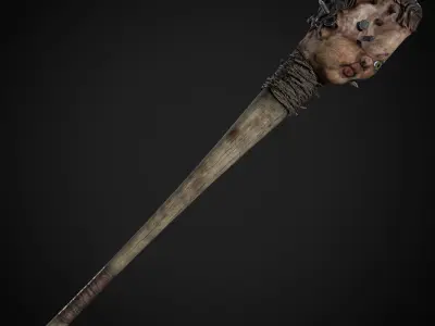 Post Apocalyptic Weapons - DollBat Low-poly 3D model