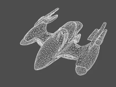 Futuristic AeroGlide 3D model