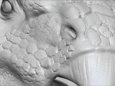 Dinosaur Ankylosaurus Sculpt Project 3D model