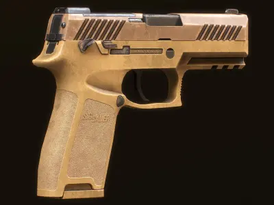 SIG SAUER P320 M18 Low-poly 3D model