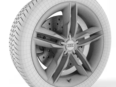 Audi S5 Wheel 3D model