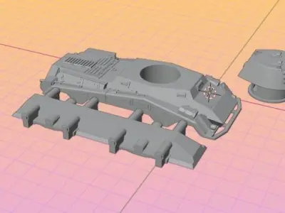 Sdkfz 234 Armoured Car Tank 3D model