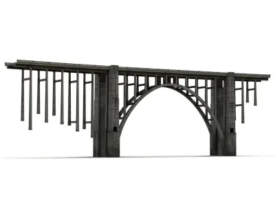 Bixby Creek Bridge in Big Sur 3D model