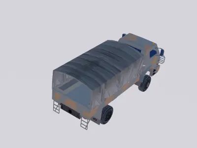 Worker 4X4 EB Low-poly 3D model