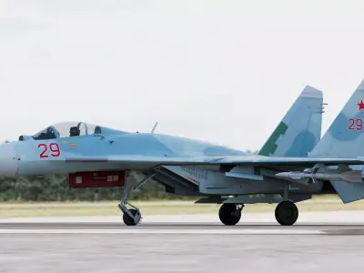 Russian Fighter Jet Sukhoi SU-27 Flanker 3D model