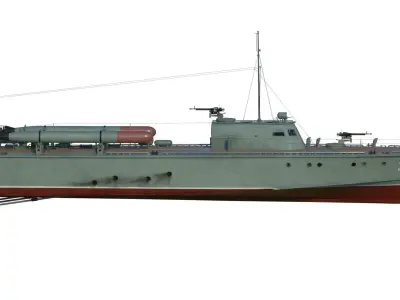 D3 soviet motor torpedo boat 3D model
