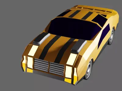 Car race Free low-poly 3D model