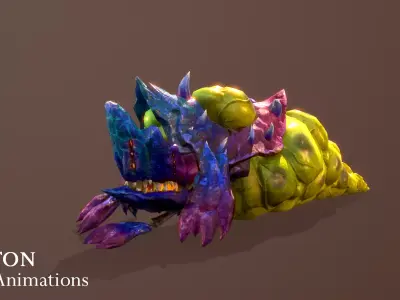 Linton 3D Animations Low-poly 3D model