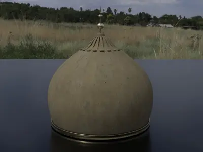 Dome minaret Low-poly 3D model