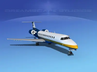 Embraer ERJ-135 Jet World Connection 3D model