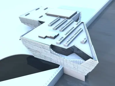 V AND A MUSEUM DUNDEE 3D model