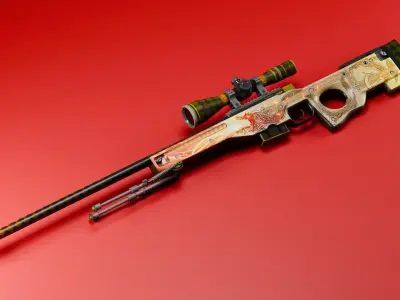 Sparkles Number 1 AWP Dragon Lore 00001111 3D model