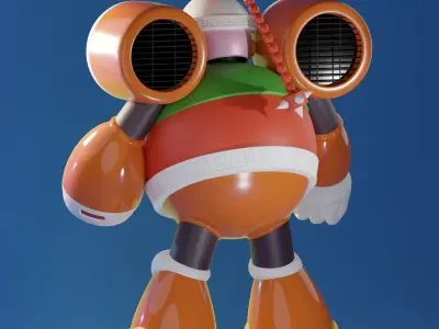 WindMan Rockman MegaMan Famicom Nes 8Bit 3D model 3D model